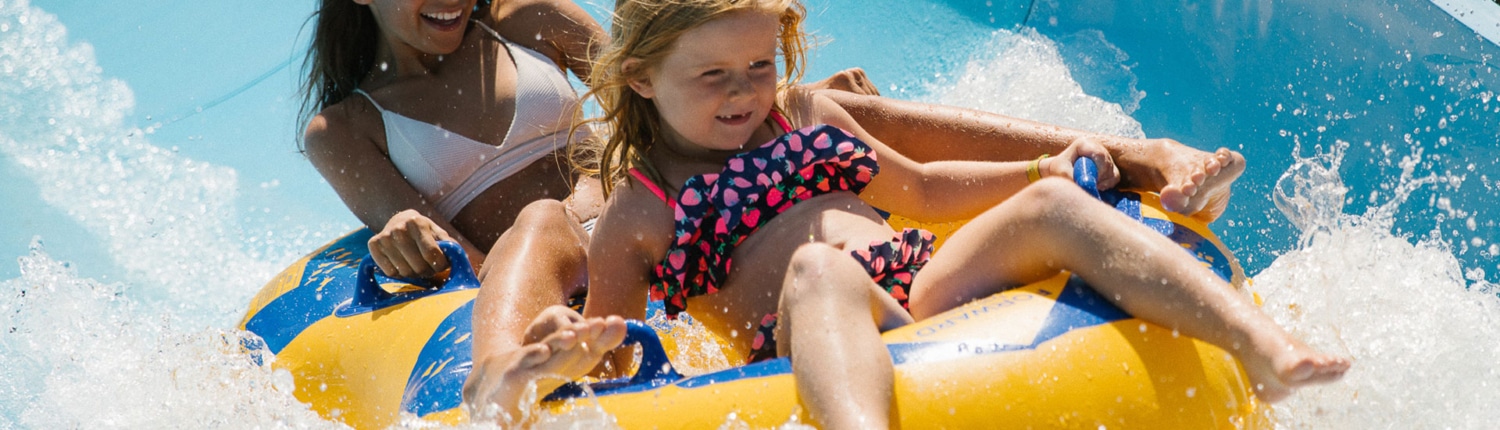 Attraktionen Shark River på Kneippbyn Vattenland Gotland