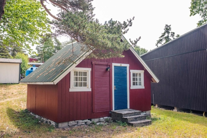 Kneippbyns campingstuga på Gotland