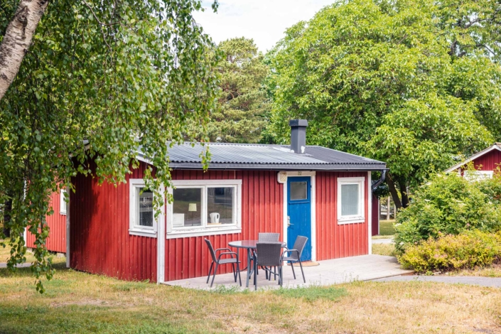 Kneippbyns campingstuga på Gotland