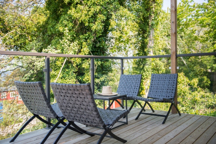 Veranda på Kneippbyns b&b Visby