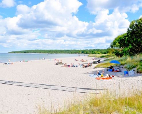 Åminne, en perfekt sandstrand för familjen på Gotland