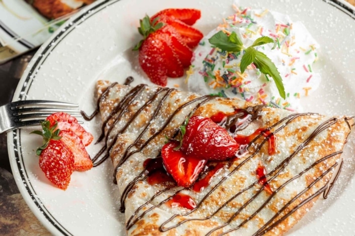 Crepes, lunch i Visby